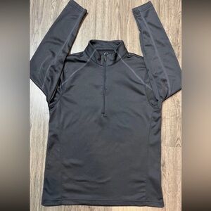 Spyder Black w/ Grey Stitching 1/2 Zip Performance Pullover Size Medium